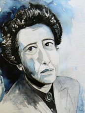 Aquarel Hannah Arendt