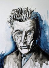 Aquarel Samuel Beckett